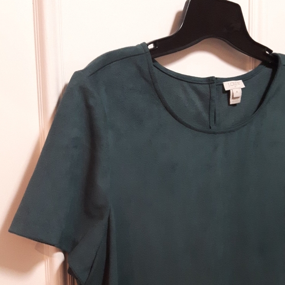 🛍️J crew factory Faux suede top / blouse - Picture 2 of 3